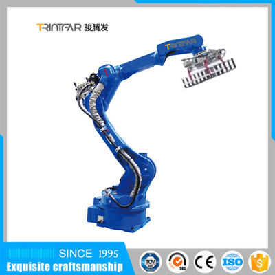 เครื่องทำวัสดุบรรจุภัณฑ์แขนหุ่นยนต์ 6KG 1405mm หุ่นยนต์วางพาเลทอัตโนมัติ