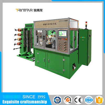 เครื่องเชื่อมอัตโนมัติความต้านทานไฟฟ้าสำหรับการเชื่อมและตัดลวดถักทองแดง