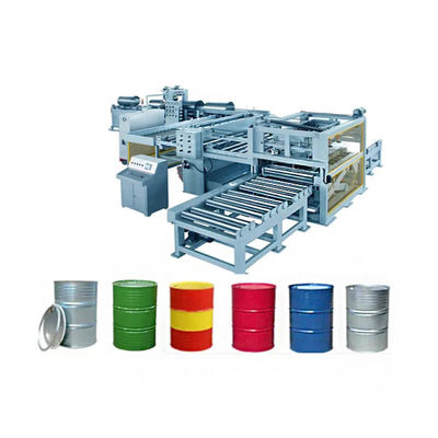 เครื่องทํากลองเหล็ก 200L สายการผลิตถังเหล็ก