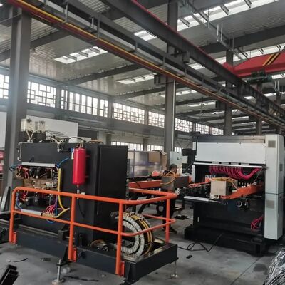 Automatic loading and unloading and fully automatic steel plate radiator and cooler production line